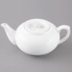 4 Cup Acopa Bright White Porcelain Teapot With Sunken Lid